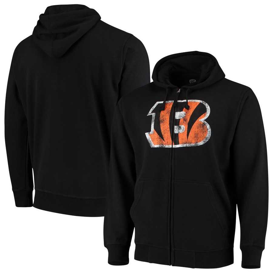 Men's Cincinnati Bengals G III Sports by Carl Banks Primary Logo Full Zip Hoodie Black,We sell and wholesale Men's Cincinnati Bengals G III Sports by Carl Banks Primary Logo Full Zip Hoodie Black on line form chian!